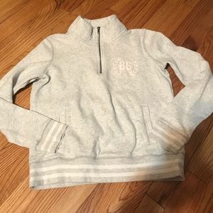 VS Pink half zip sweatshirt
